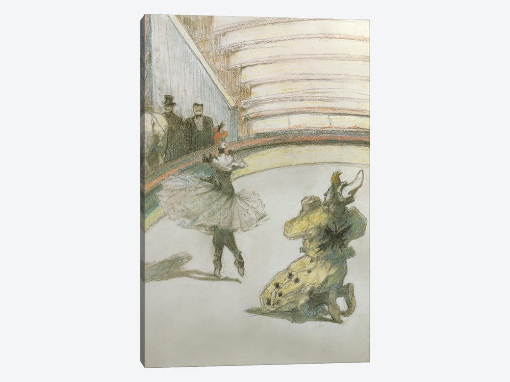 Curtain Call At The Circus by Henri de Toulouse-Lautrec 1-piece Canvas Print