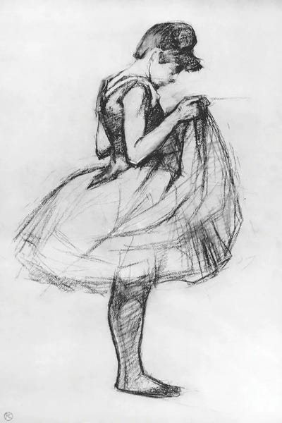 Henri de Toulouse-Lautrec: Dancer Adjusting Her Costume And Hitching Up Her Skirt, 1889 by Henri de Toulouse-Lautrec