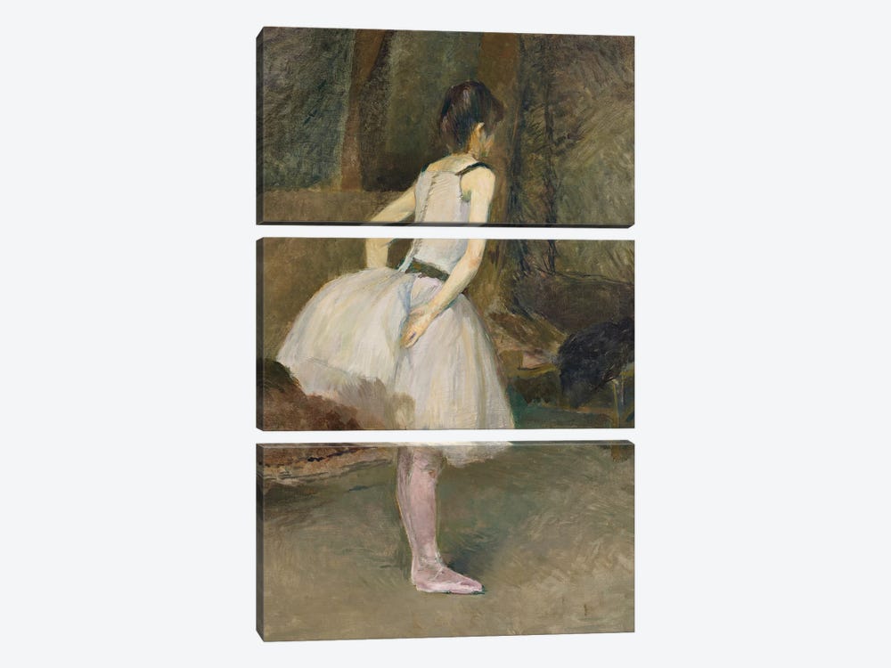 Danseuse, 1888 by Henri de Toulouse-Lautrec 3-piece Canvas Wall Art