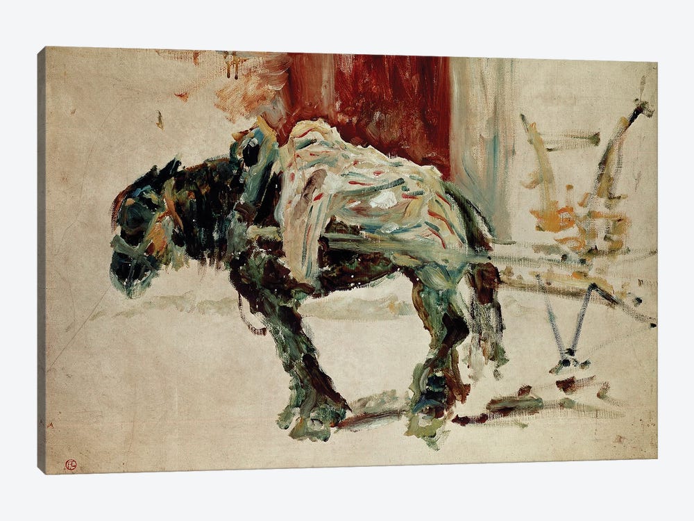Daught Horse To Celeyran, 1881 by Henri de Toulouse-Lautrec 1-piece Canvas Print