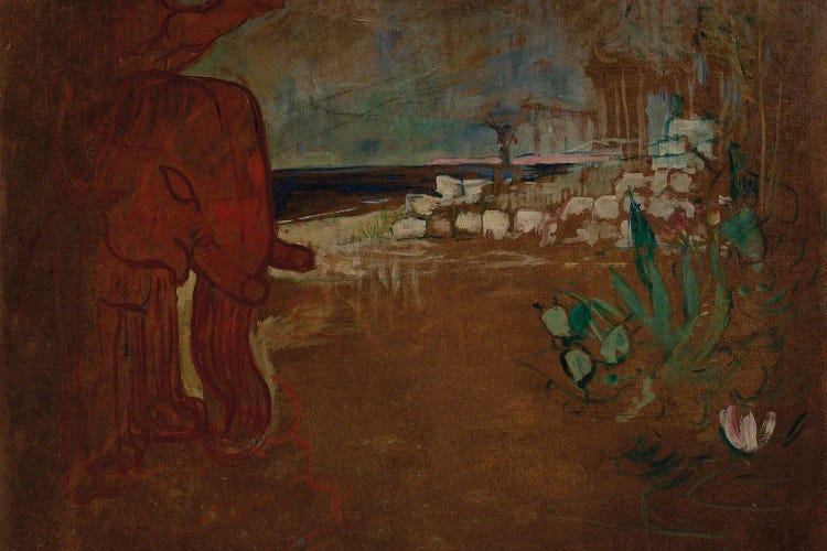 Décor Indien Pour Le 'Chariot De Terre Cuite', Maquette De Décor Pour Le Théâtre De L'Œuvre, 1894 by Henri de Toulouse-Lautrec wall art