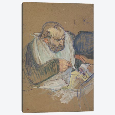 Dr. Péan Operating, 1891-92 Canvas Print #BMN12291} by Henri de Toulouse-Lautrec Canvas Art Print