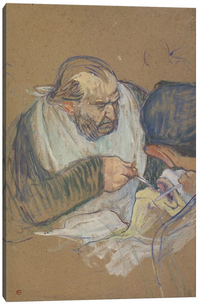 Dr. Péan Operating, 1891-92 Canvas Art Print - Doctor Art