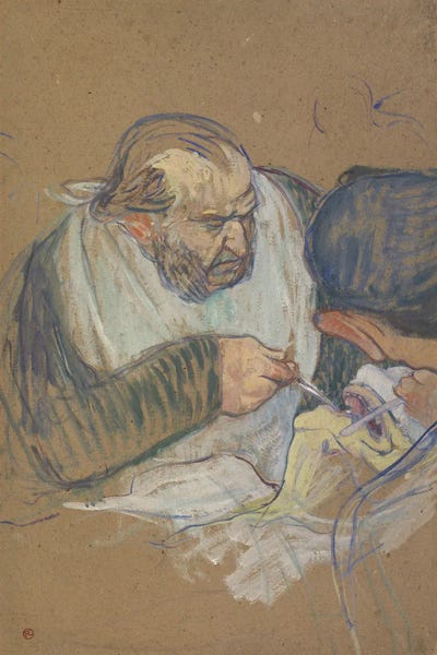 Henri de Toulouse-Lautrec: Dr. Péan Operating, 1891-92 by Henri de Toulouse-Lautrec