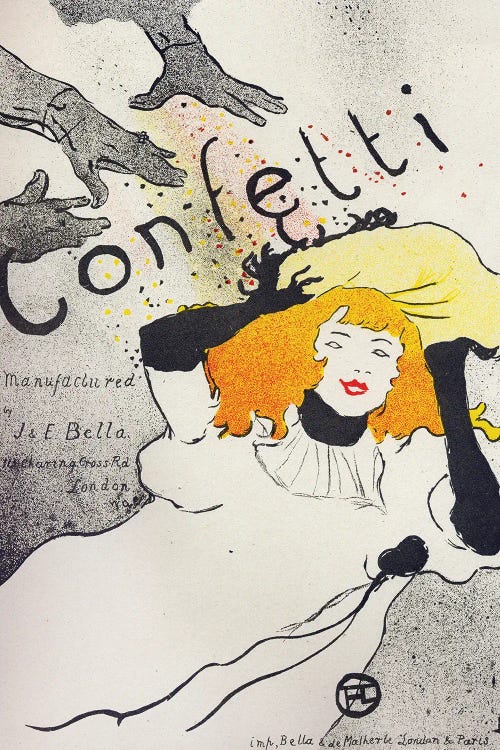 Economy. Paper Confetti By Bella Manufacture, C.1894.