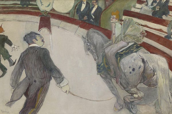 Circus: Equestrienne , 1887-88 by Henri de Toulouse-Lautrec