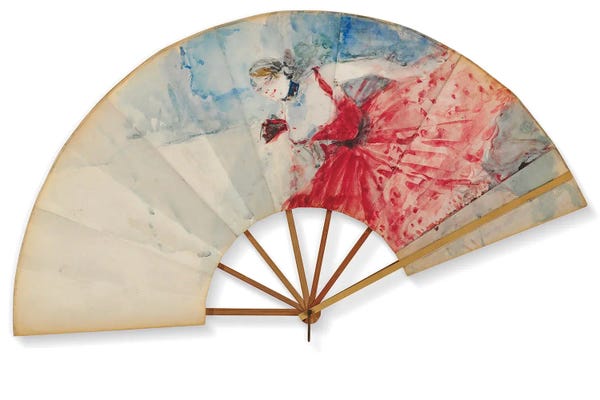 Fans: Eventail, C.1892 by Henri de Toulouse-Lautrec