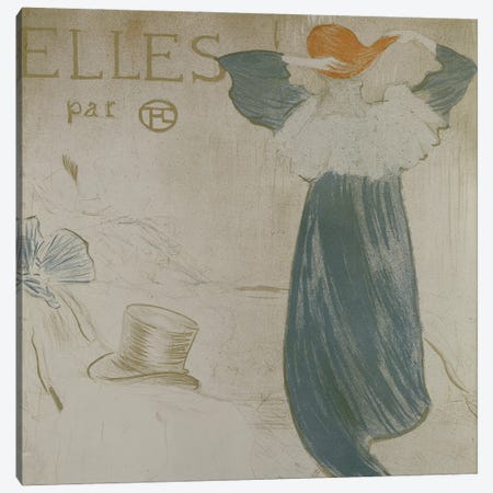 Frontispiece For 'Elles', 1896 Canvas Print #BMN12310} by Henri de Toulouse-Lautrec Canvas Artwork