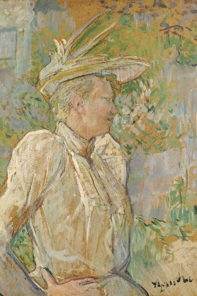 Gabrielle The Dancer, 1890 by Henri de Toulouse-Lautrec canvas print