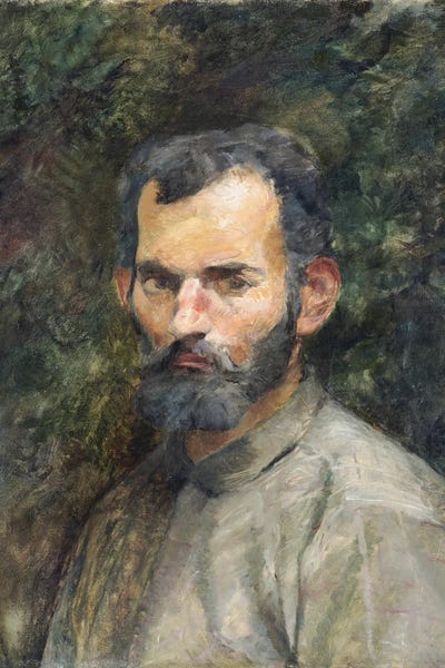 Head Of A Man, 1883 by Henri de Toulouse-Lautrec canvas print