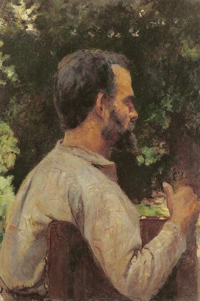 Henri de Toulouse-Lautrec: Head Of A Man, Monsieur Etienne Devismes, 1882 by Henri de Toulouse-Lautrec