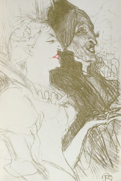 Henri de Toulouse-Lautrec: Illustration From 'La Revue Blanche', March 1894 by Henri de Toulouse-Lautrec