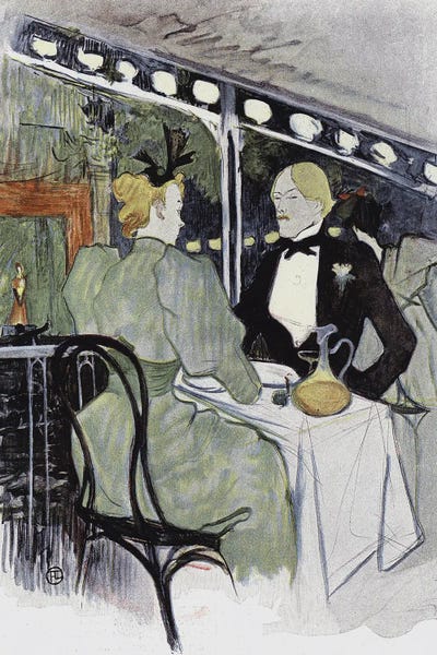 Illustration From Le Plaisir A Paris by Henri de Toulouse-Lautrec canvas print