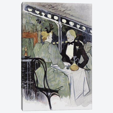 Illustration From Le Plaisir A Paris Canvas Print #BMN12330} by Henri de Toulouse-Lautrec Canvas Artwork