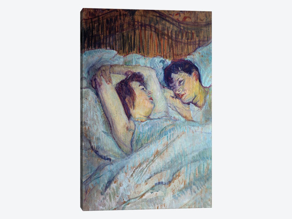 In Bed Painting By Henri De Toulouse Lautrec , 1892 Zurich. Rau Foundation For The Third World by Henri de Toulouse-Lautrec 1-piece Canvas Wall Art