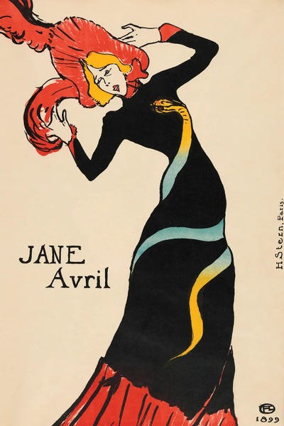 Henri de Toulouse-Lautrec: Jane Avril by Henri de Toulouse-Lautrec