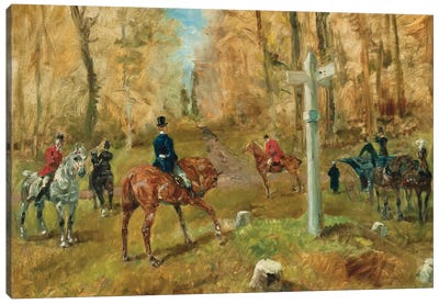 La Croisée Des Chemins, 1883 Canvas Art Print - Henri de Toulouse Lautrec