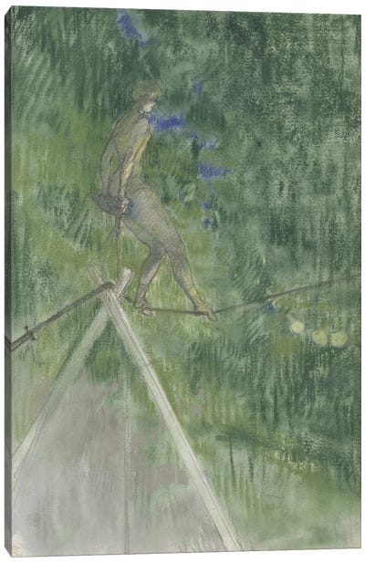 La Danseuse De Corde - The Rope Dancer Canvas Art Print - Henri de Toulouse Lautrec