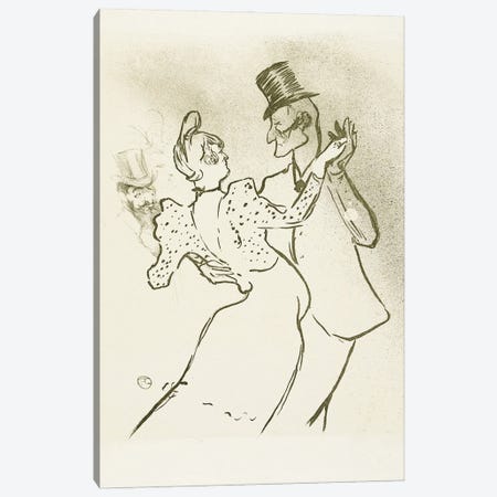 La Goulue And Valentin La Desossee Canvas Print #BMN12353} by Henri de Toulouse-Lautrec Canvas Art