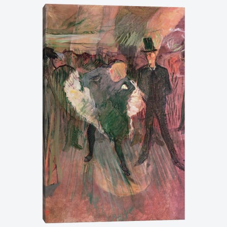 La Goulue And Valentin Le Desosse Canvas Print #BMN12354} by Henri de Toulouse-Lautrec Art Print