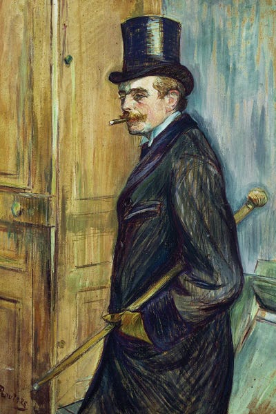 Louis Pascal, 1891 by Henri de Toulouse-Lautrec framed canvas print