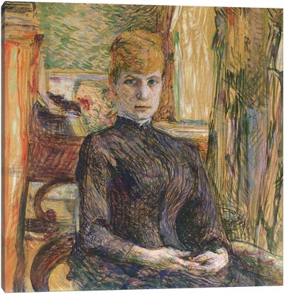 Madame Juliette Pascal, 1887 Canvas Art Print - Henri de Toulouse Lautrec