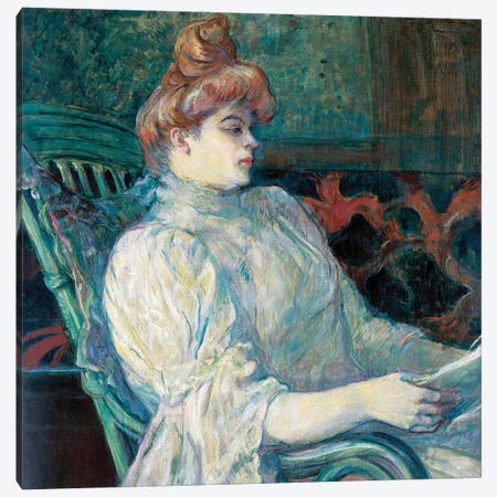 Madame Marthe X. In Bordeaux, 1900 Canvas Print #BMN12376} by Henri de Toulouse-Lautrec Art Print