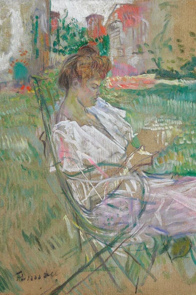 Madame Misia Natanson, 1897 by Henri de Toulouse-Lautrec framed canvas print