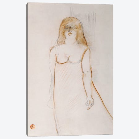 Mademoiselle Cocyte, 1900 Canvas Print #BMN12381} by Henri de Toulouse-Lautrec Canvas Print