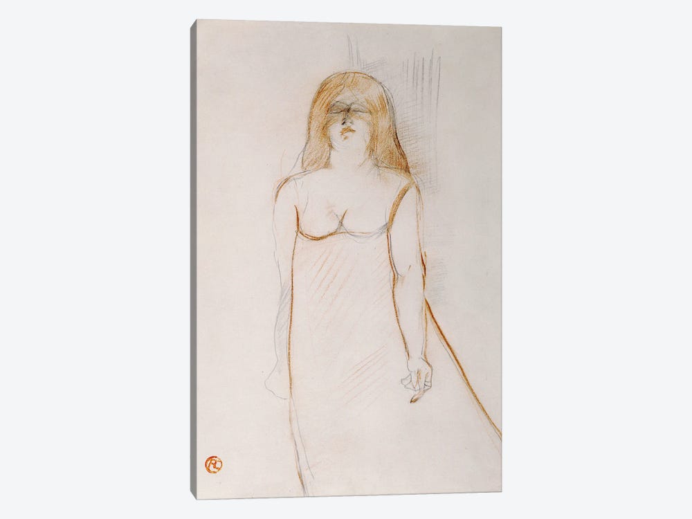 Mademoiselle Cocyte, 1900 by Henri de Toulouse-Lautrec 1-piece Canvas Print
