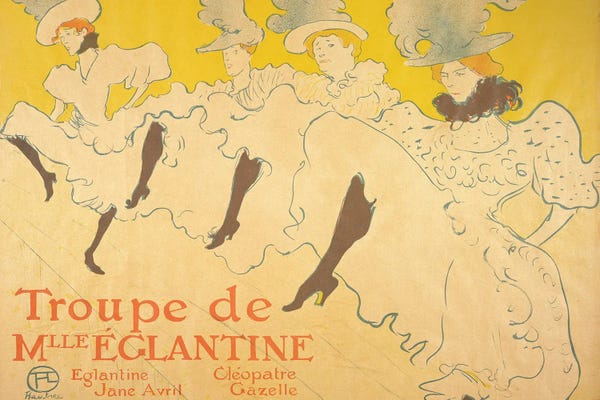 Henri de Toulouse-Lautrec: Mademoiselle EglantineS Troupe, 1896 by Henri de Toulouse-Lautrec