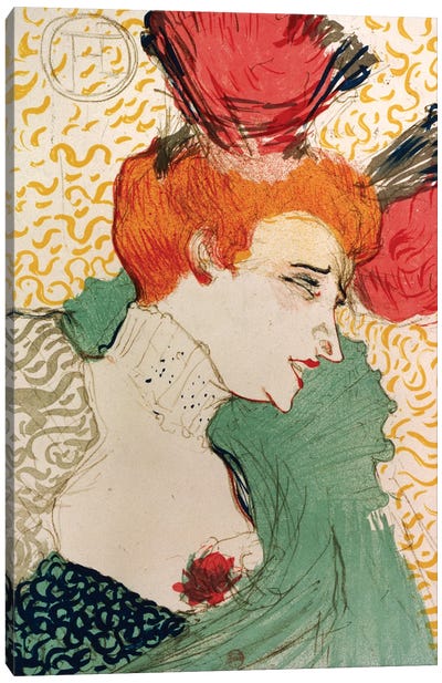 Mademoiselle Marcelle Lender, 1895 Canvas Art Print - Henri de Toulouse Lautrec
