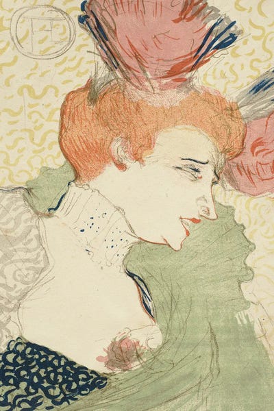 Henri de Toulouse-Lautrec: Mademoiselle Marcelle Lender, Bust-Length, 1895 by Henri de Toulouse-Lautrec