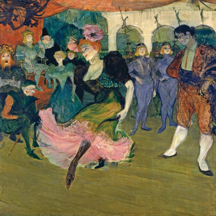 Marcelle Lender Dancing The Bolero In 'Chilperic', 1895 by Henri de Toulouse-Lautrec wall art