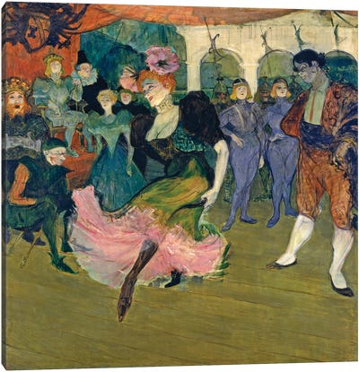 Marcelle Lender Dancing The Bolero In 'Chilperic', 1895 Canvas Art Print - Henri de Toulouse Lautrec