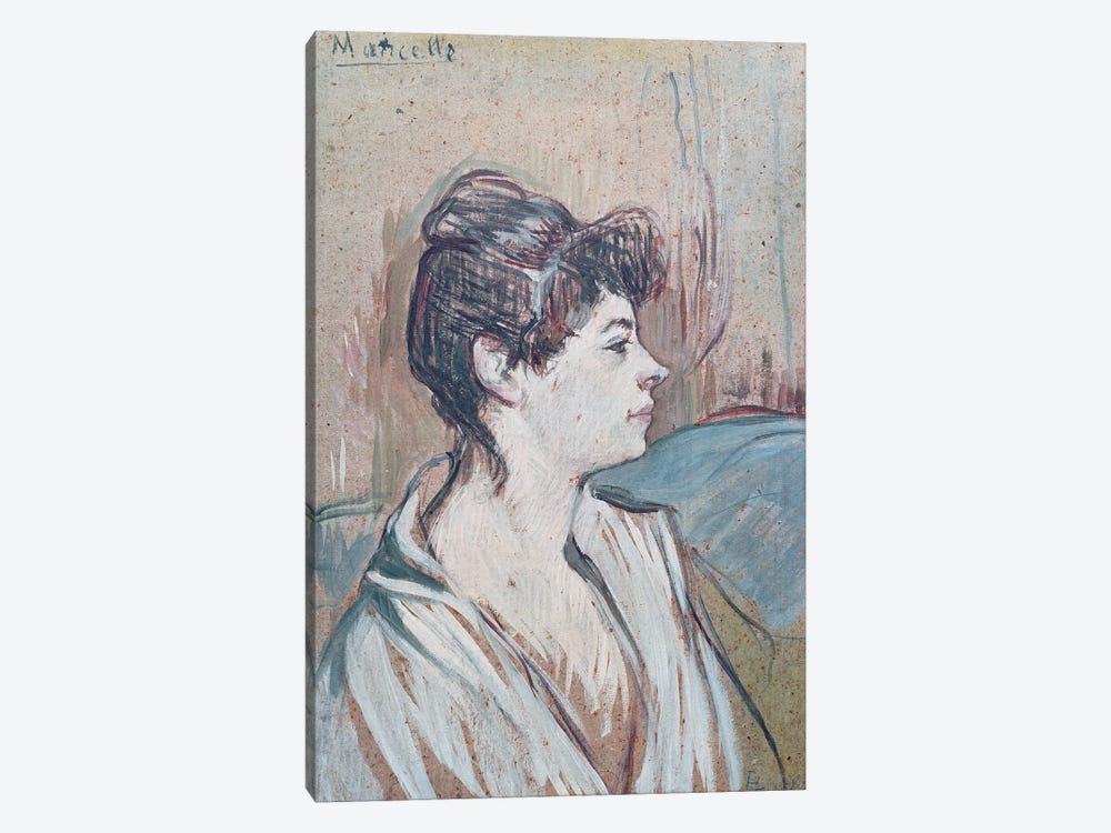 Marcelle, 1894 by Henri de Toulouse-Lautrec 1-piece Canvas Art