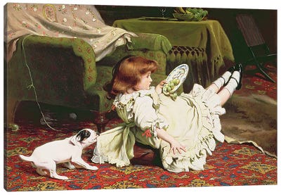 Time to Play, 1886 Canvas Art Print