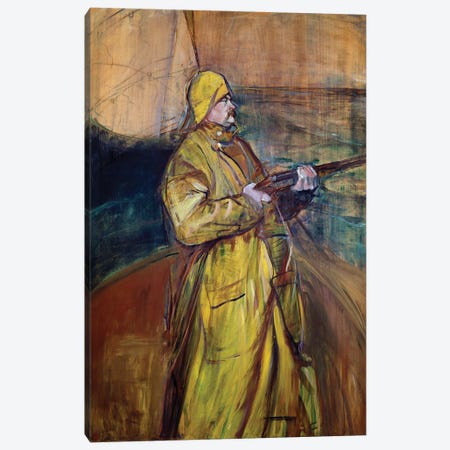Maurice Joyant In The Bay Of Somme, 1900 Canvas Print #BMN12390} by Henri de Toulouse-Lautrec Canvas Wall Art