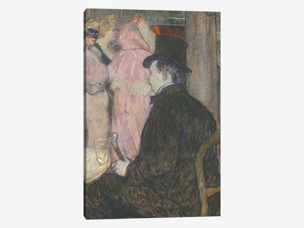 Maxime Dethomas, 1896 by Henri de Toulouse-Lautrec 1-piece Canvas Artwork