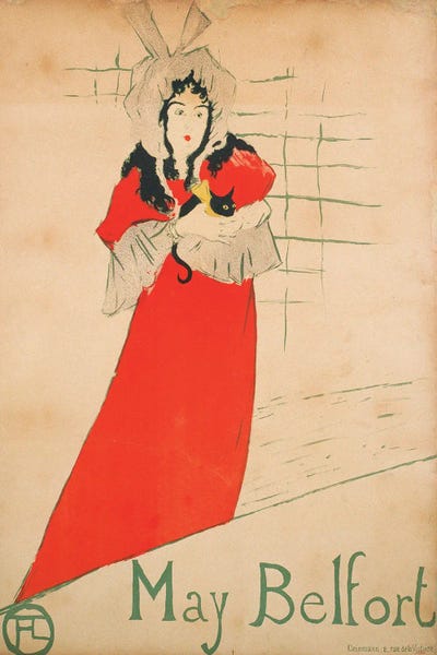 Henri de Toulouse-Lautrec: May Belfort, 1895 by Henri de Toulouse-Lautrec