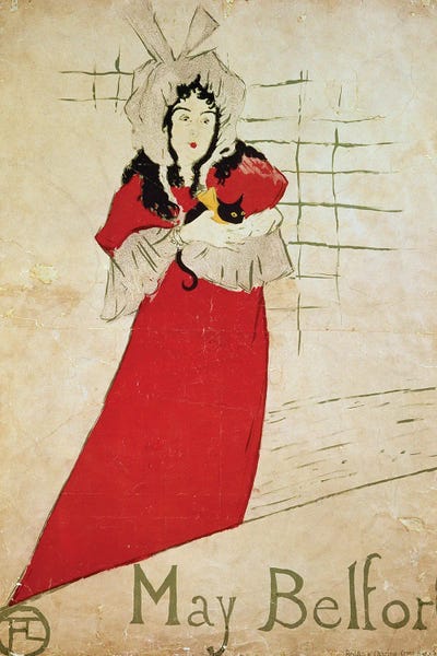 Henri de Toulouse-Lautrec: May Belfort, France, 1895 by Henri de Toulouse-Lautrec