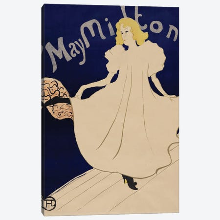 May Milton, 1895 Canvas Print #BMN12396} by Henri de Toulouse-Lautrec Canvas Print