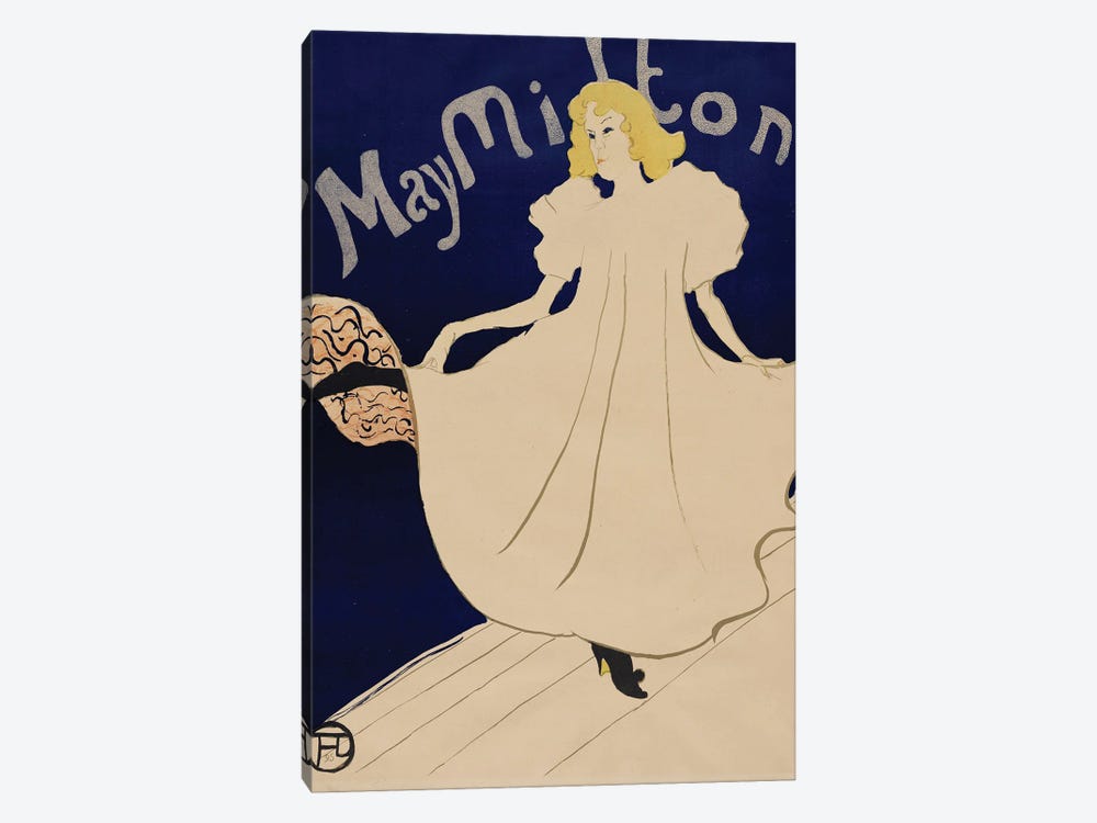 May Milton, 1895 by Henri de Toulouse-Lautrec 1-piece Art Print