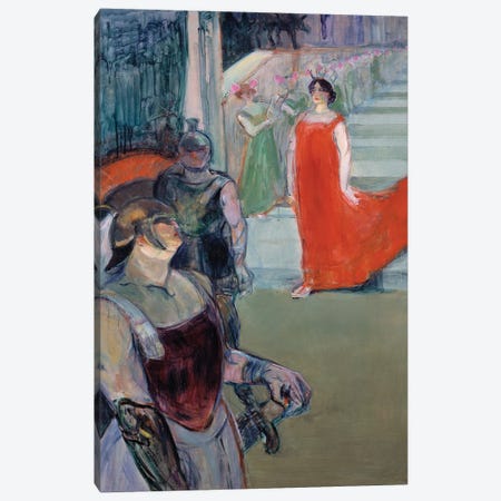 Messaline Goes Down The Staircase Lined With Extras Opera Canvas Print #BMN12401} by Henri de Toulouse-Lautrec Canvas Artwork