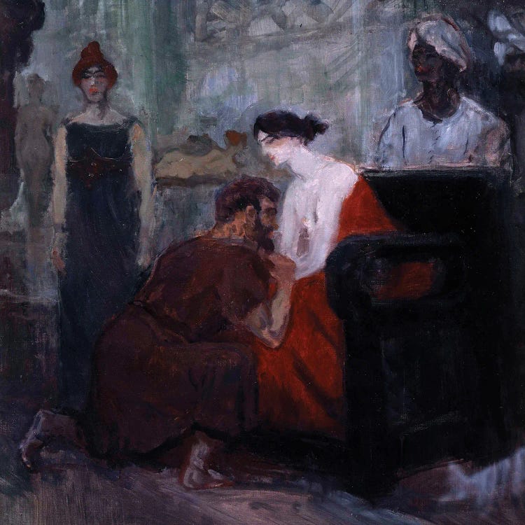 Messaline Representation Of Valeria Messalina, Great Debauchee Of Ancient Rome, 1900 by Henri de Toulouse-Lautrec wall art