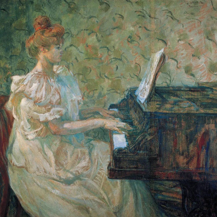 Misia Au Piano - Misia Natanson At The Piano, 1897