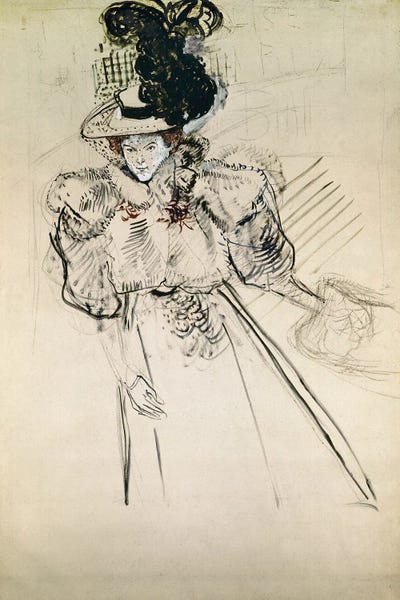 Henri de Toulouse-Lautrec: Misia Natanson, 1895 by Henri de Toulouse-Lautrec