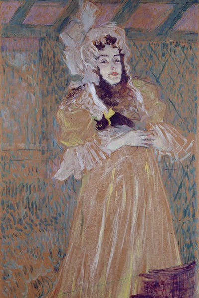 Miss May Belfort, 1895 by Henri de Toulouse-Lautrec canvas print