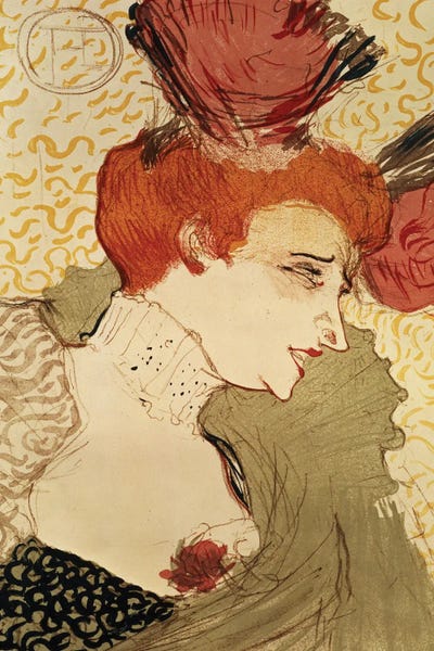 Mlle. Marcelle Lender, 1895 by Henri de Toulouse-Lautrec canvas print