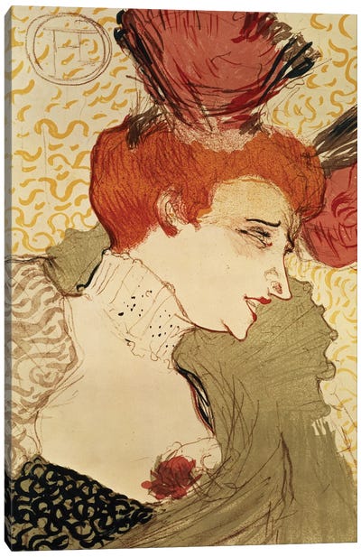 Mlle. Marcelle Lender, 1895 Canvas Art Print - Henri de Toulouse Lautrec